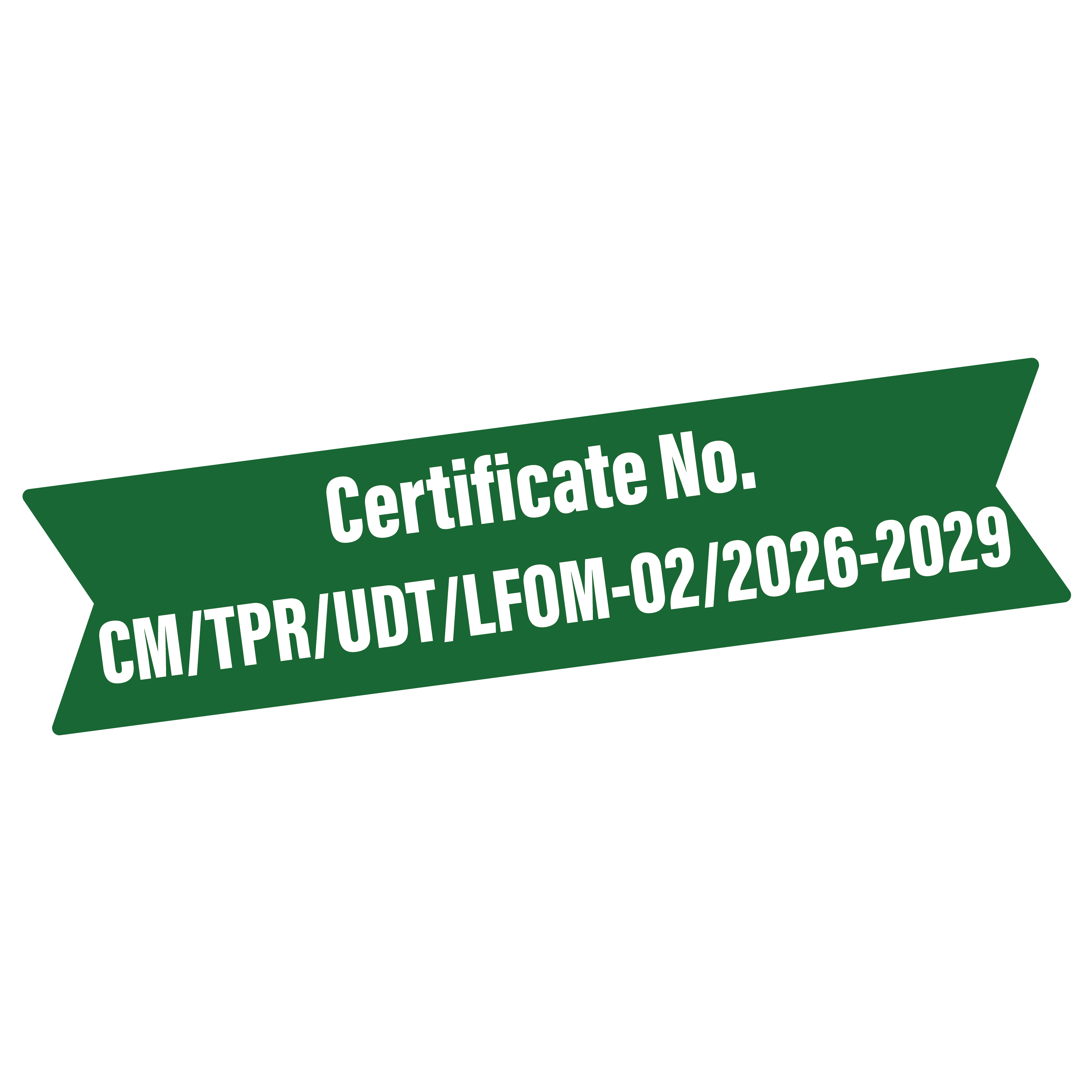 License certification badge
